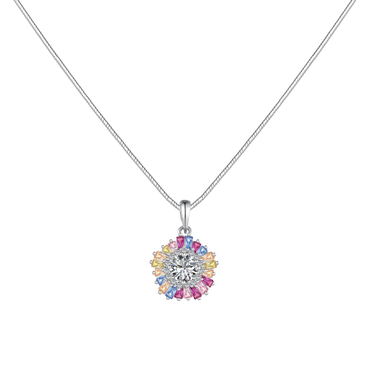 [Manual]Charming Flower Colorful Necklace