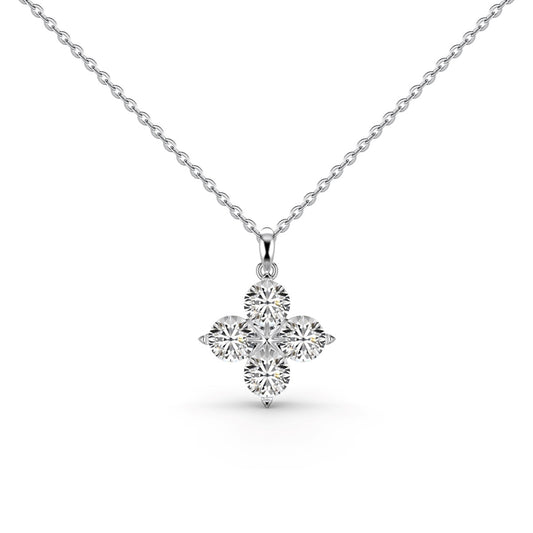 [Manual]Four-Leaf Clover And Eight-Pointed Star Necklace