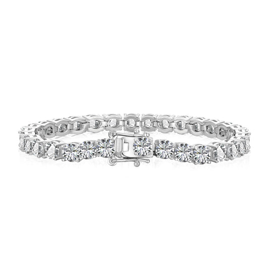 [Manual]Ornate Sparkling Round Cut Wedding Bracelet