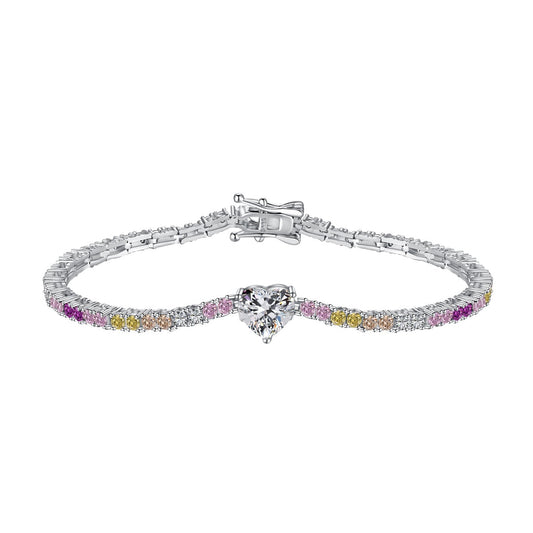 [Manual]Delicate Romantic Heart Shape Lover Bracelet