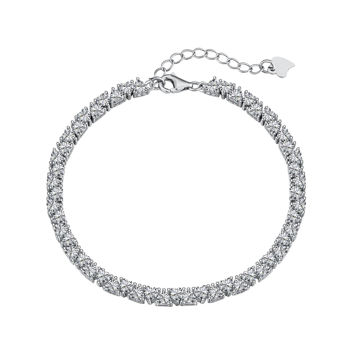 [Manual]Dazzling Romantic Heart Shape Lover Bracelet