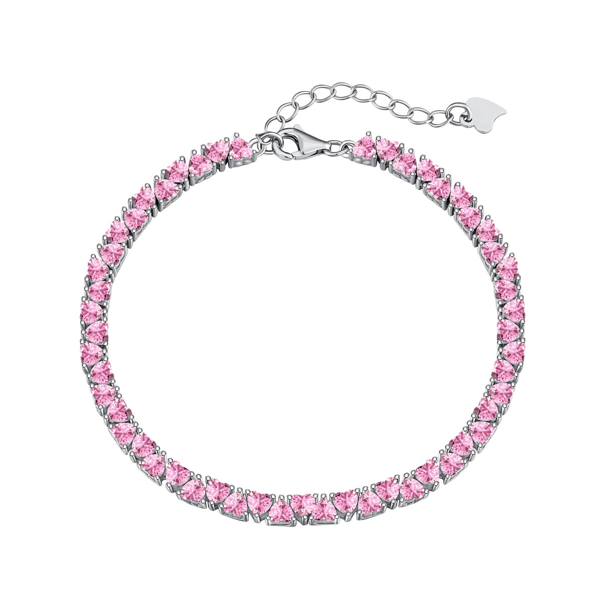 [Manual]Dazzling Romantic Heart Shape Lover Bracelet