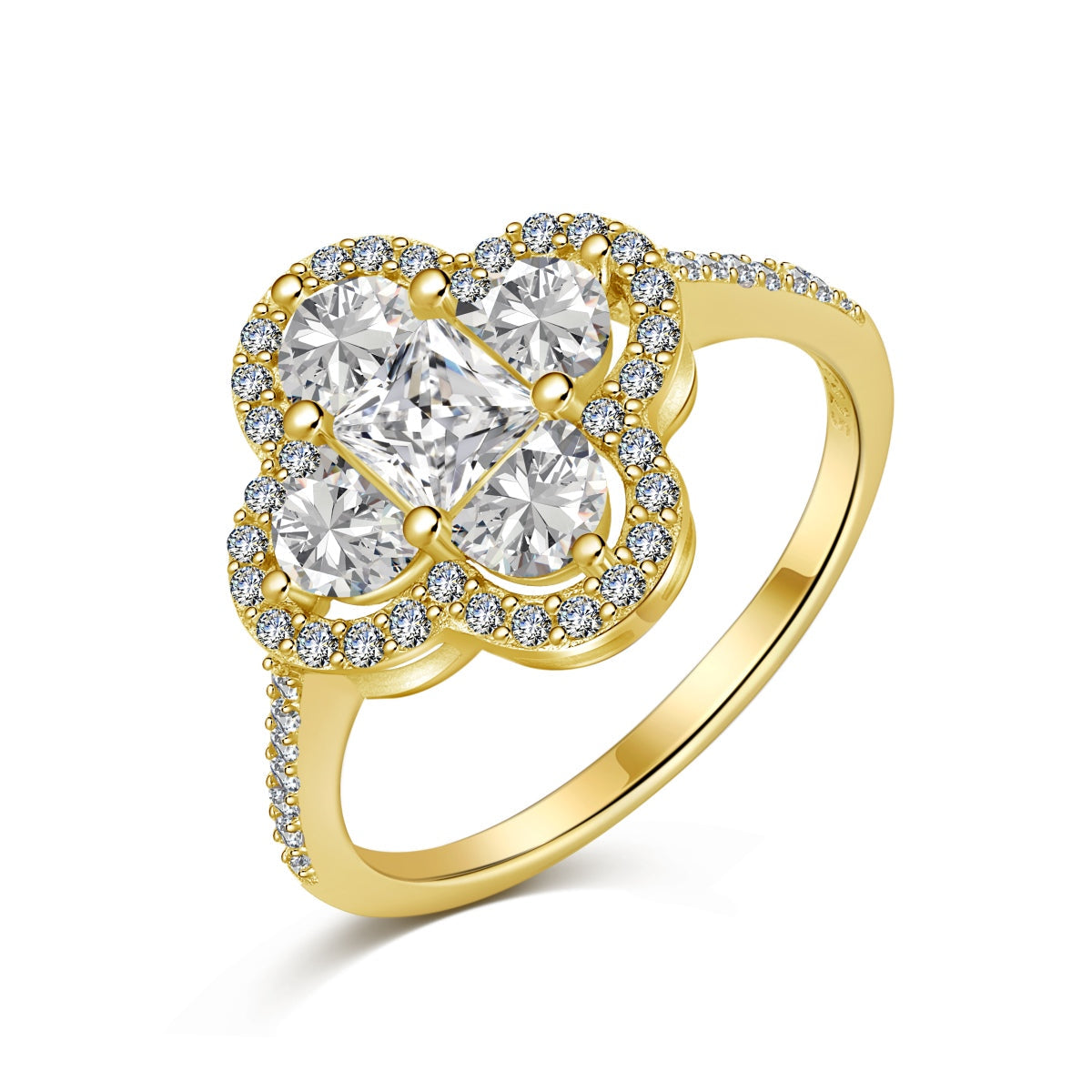 [Manual]Luxurious Eternity Flower Shape Banquet Ring