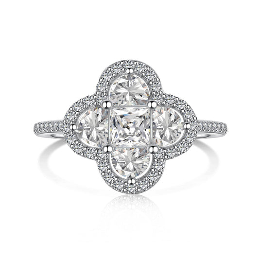 [Manual]Luxurious Eternity Flower Shape Banquet Ring