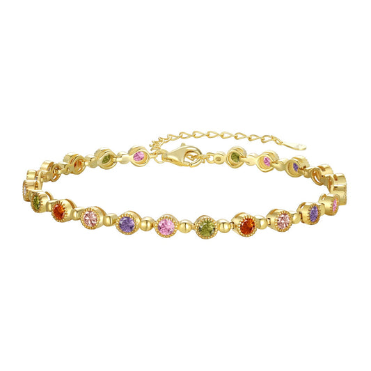 [Manual]Sparkling Exquisite Round Cut Party Bracelet