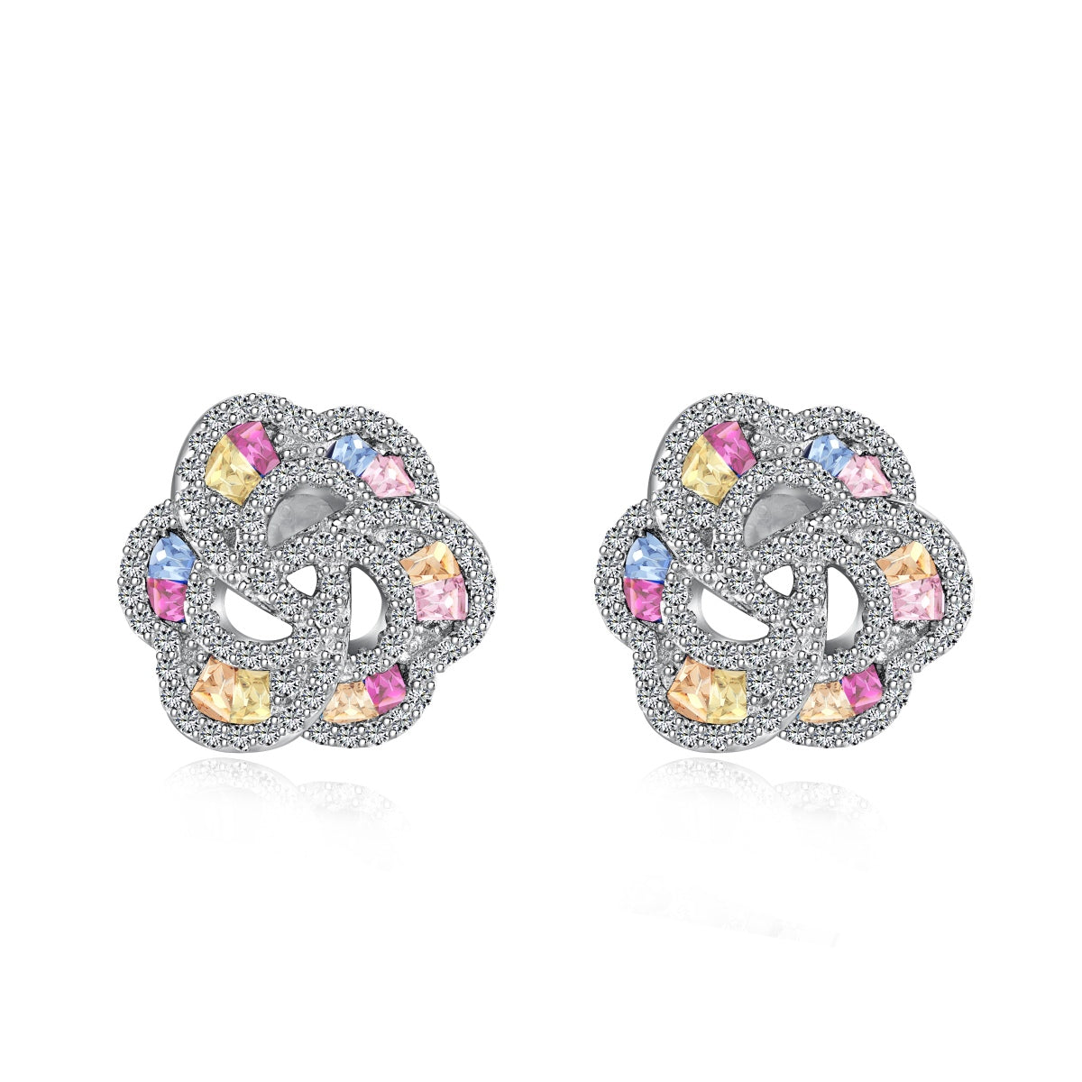 [Manual]Exquisite Flower Shape Daily Earrings