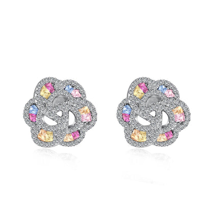 [Manual]Exquisite Flower Shape Daily Earrings