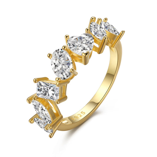 [Manual]Delicate Multi Cut Ring