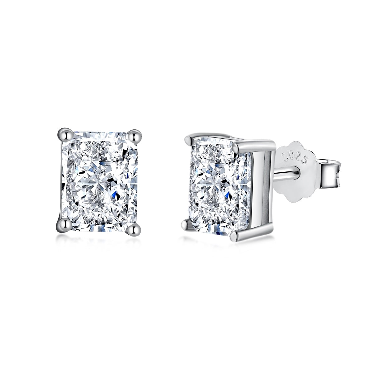 [Manual]Radiant Luxurious Princess Cut Daily Earrings