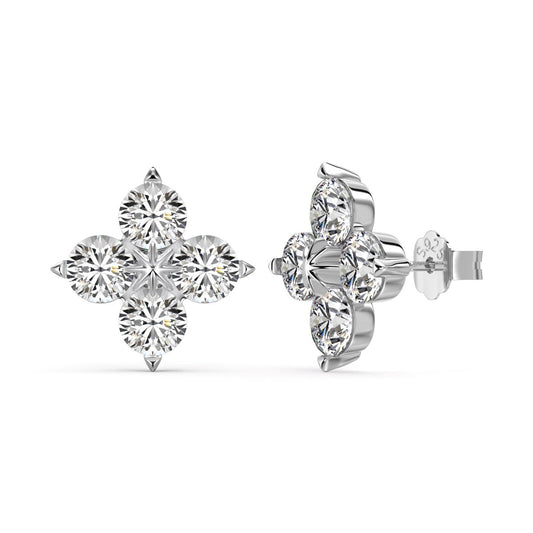 [Manual]Four-Leaf Clover Eight-Pointed Star Earrings