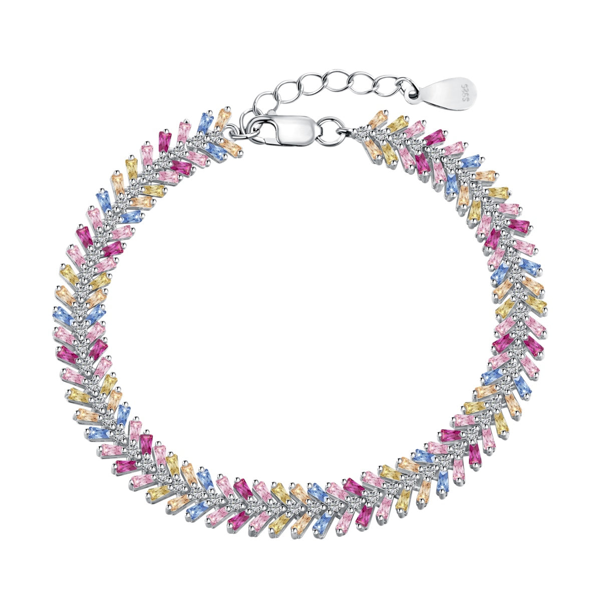 [Manual]Dainty Radiant Emerald Cut Daily Bracelet