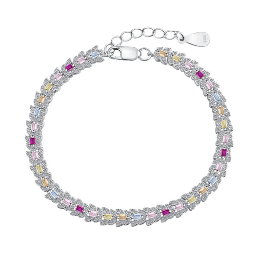 [Manual]Delicate Colorful Multi Cut Daily Bracelet