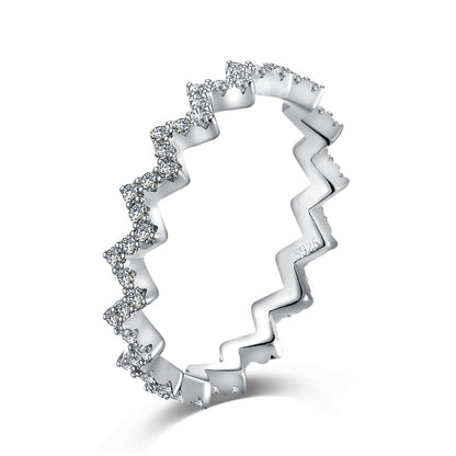 [Manual]Delicate Enchanting Wave Shape Daily Ring