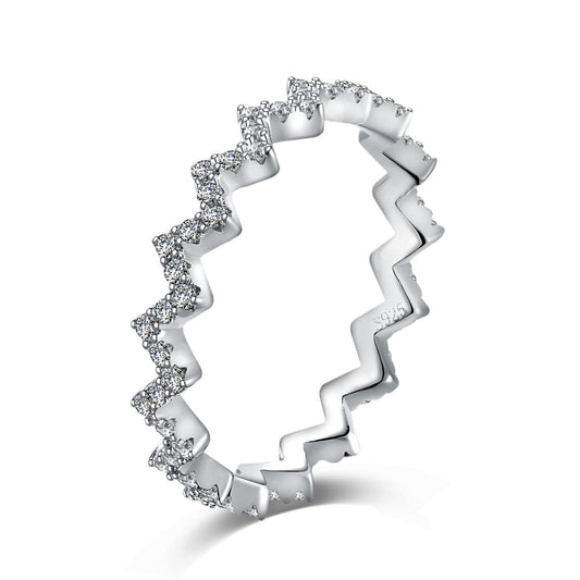 [Manual]Delicate Enchanting Wave Shape Daily Ring