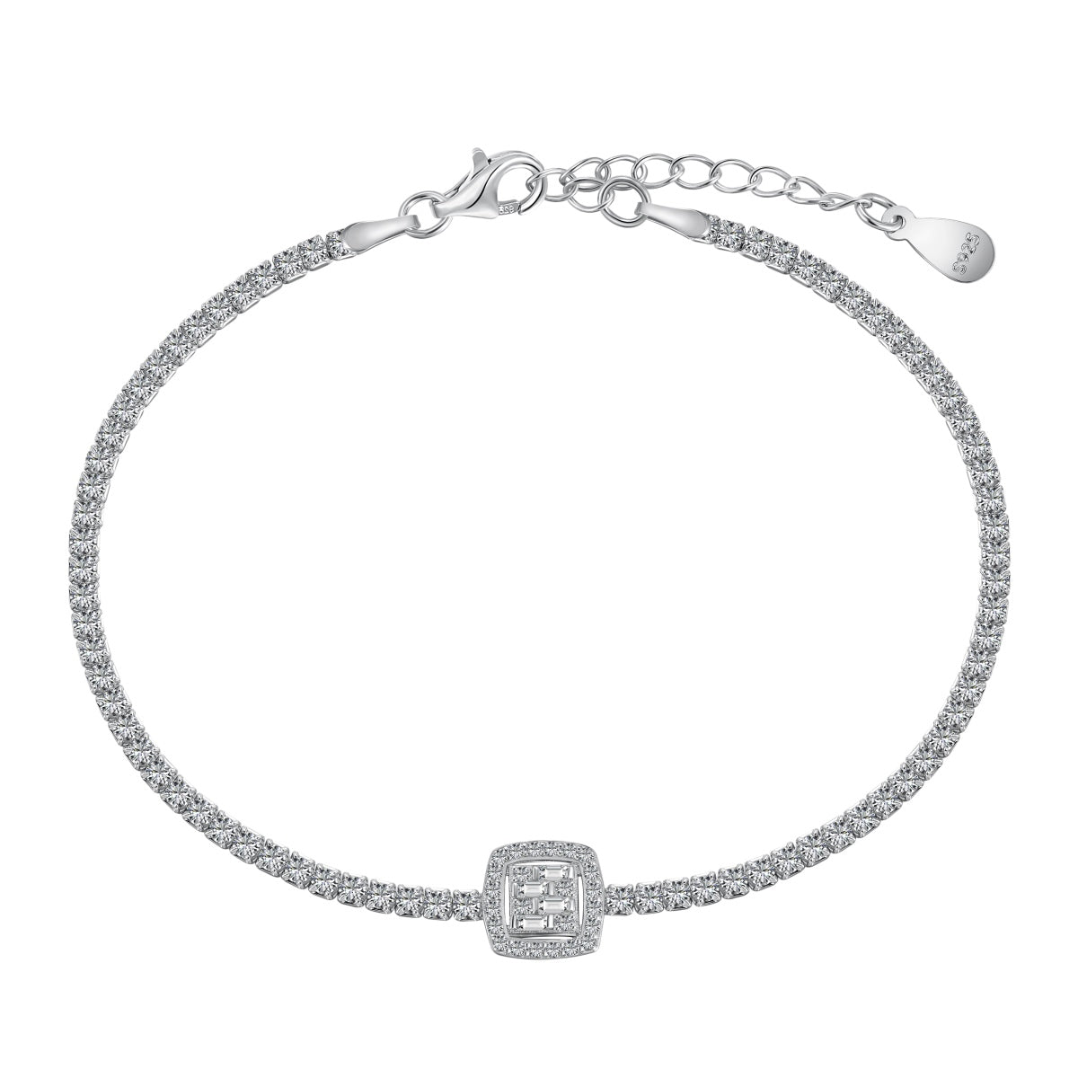 [Manual]Luxurious Dazzling Square Shape Banquet Bracelet