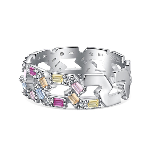 [Manual]Sparkling Vibrant Emerald Cut Daily Ring