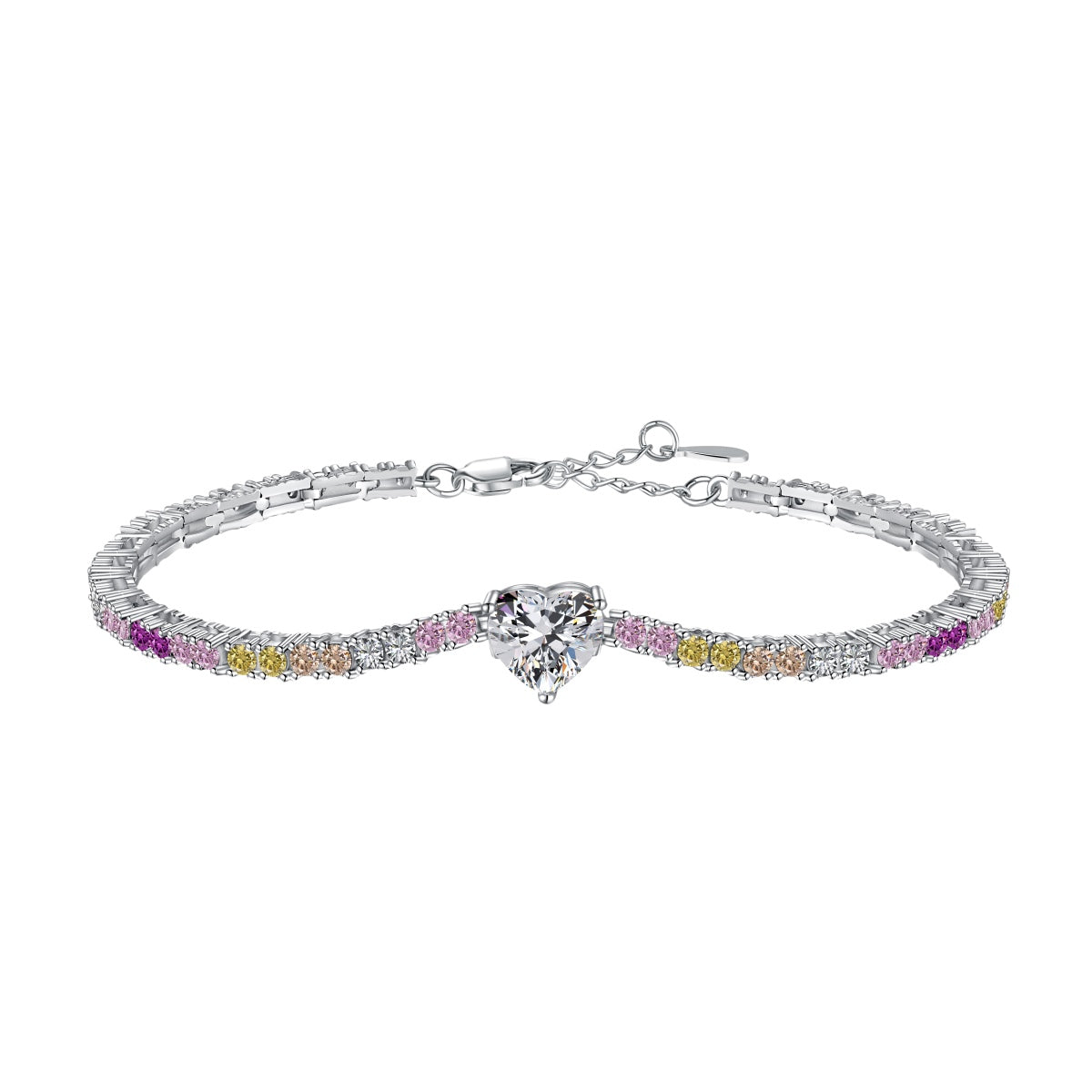 [Manual]Delicate Romantic Heart Shape Lover Bracelet