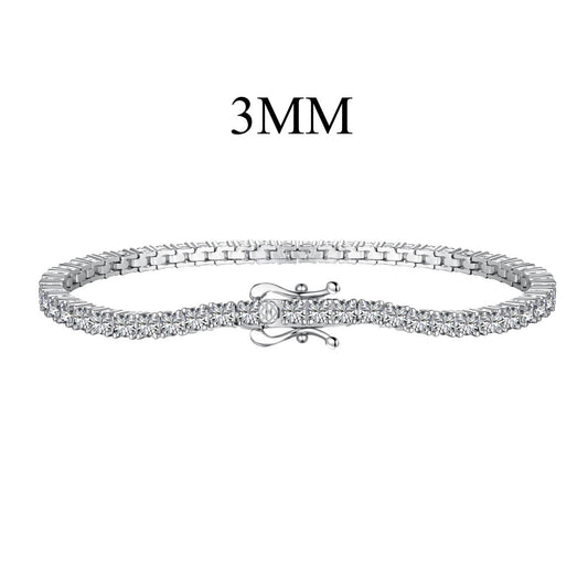 [Manual]Dainty Charming Round Cut Tennis Bracelet