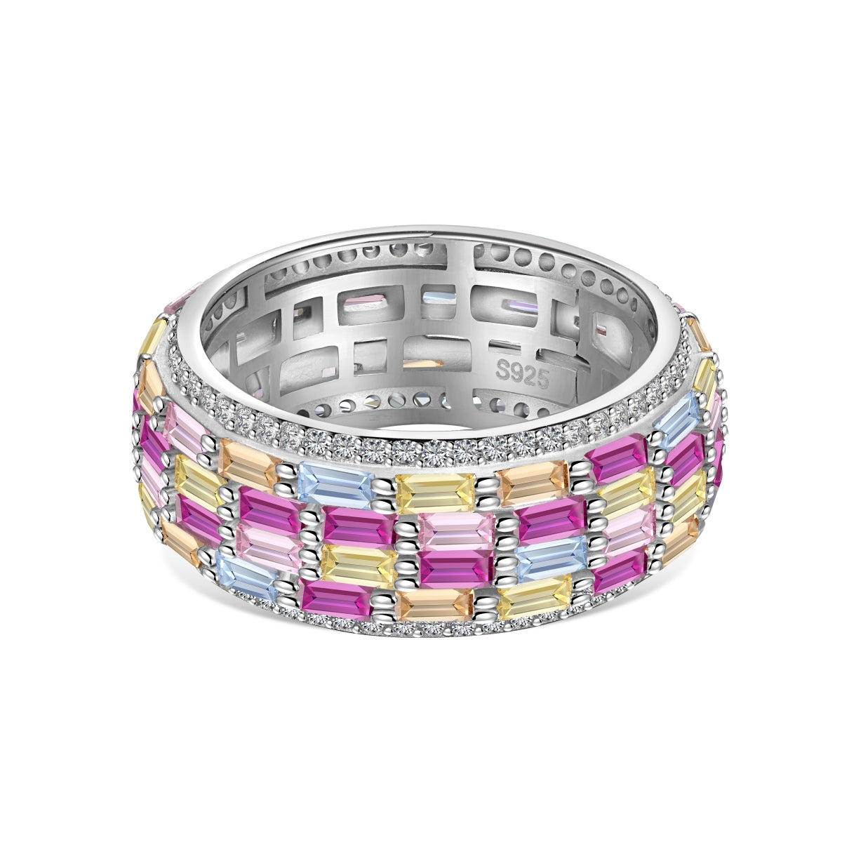[Manual]Radiant Colorful Radiant Cut Daily Ring