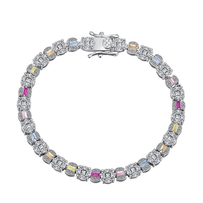 [Manual]Dazzling Radiant Multi Cut Daily Bracelet