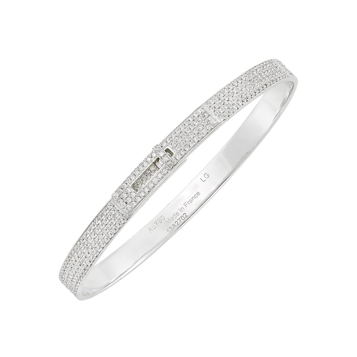 [⭐⭐JeweliWhal]HM KELLY BRACELET IN SILVER AND FULL PAVE DIAMOND
