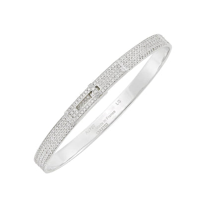 [⭐⭐JeweliWhal]HM KELLY BRACELET IN SILVER AND FULL PAVE DIAMOND