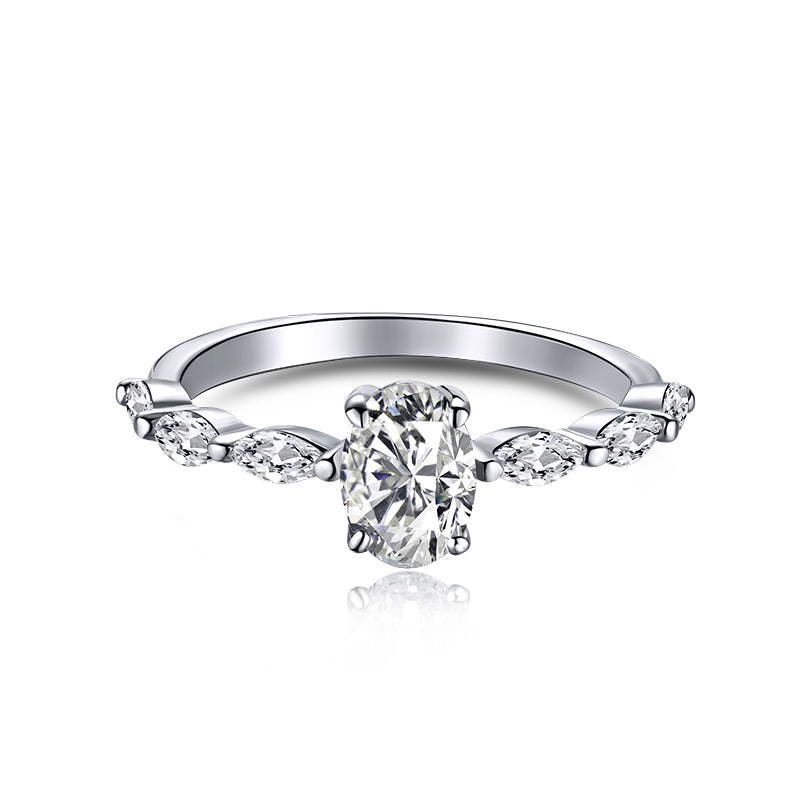 [Manual]0.75 Carat Luxurious Vibrant Elongated Cushion Cut Daily Ring