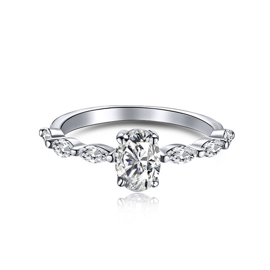 [Manual]0.75 Carat Luxurious Vibrant Elongated Cushion Cut Daily Ring