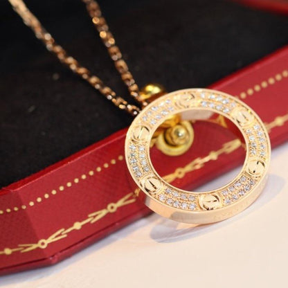 [⭐⭐JeweliWhal]LOVE NECKLACE ADJUSTABLE ROSE GOLD