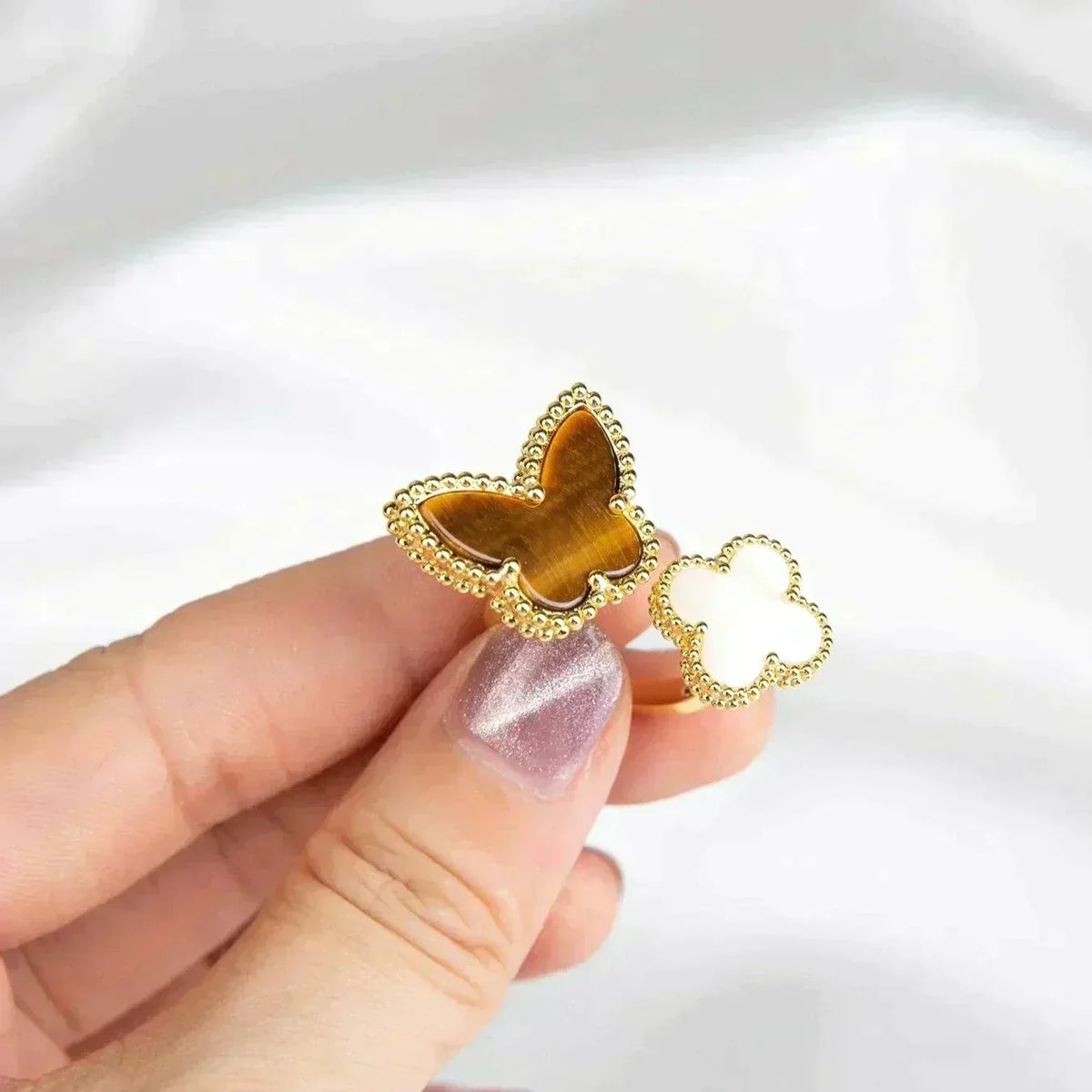 [⭐⭐JeweliWhal]LUCKY BETWEEN THE FINGER RING