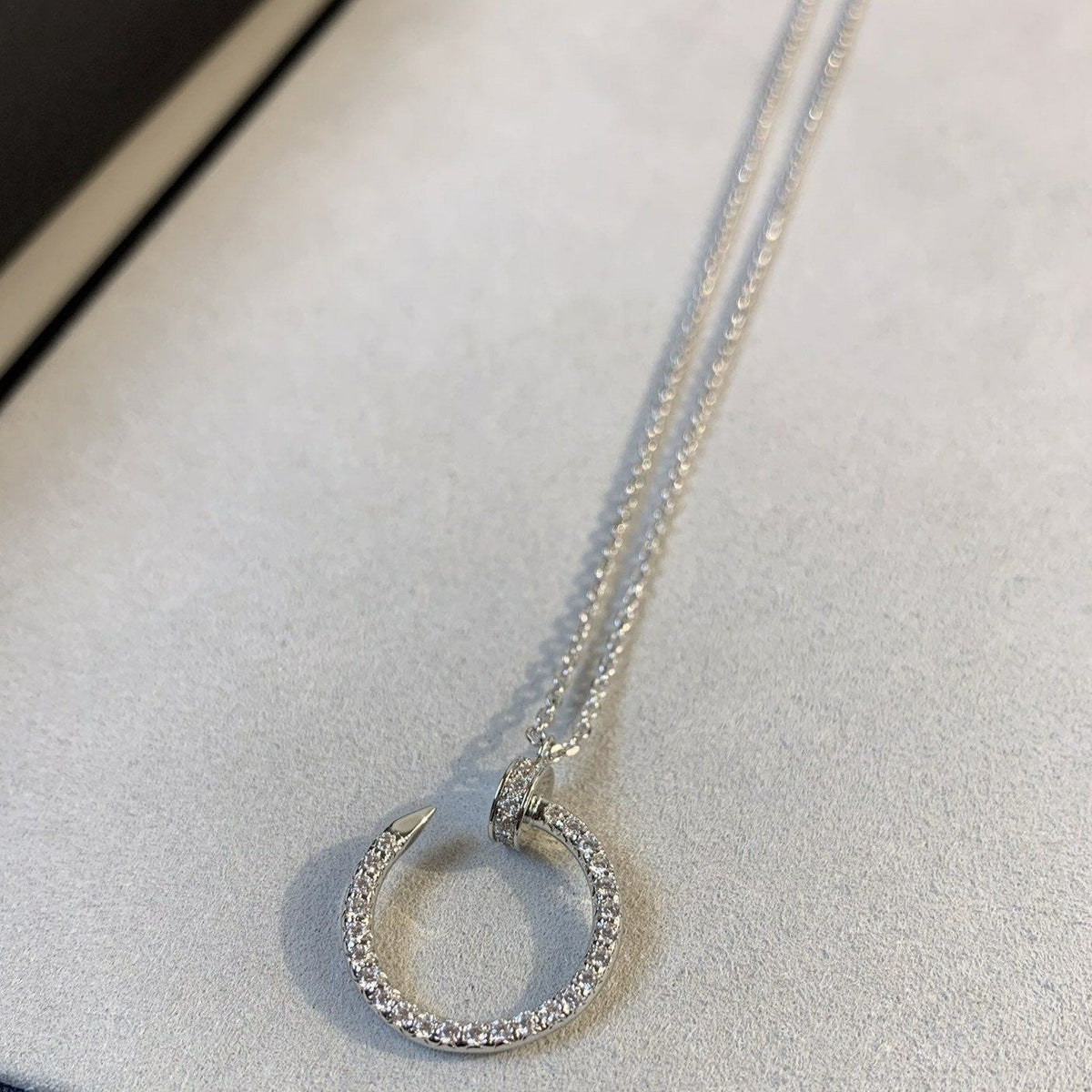 [⭐⭐JeweliWhal]JUSTE ネックレス シルバー ダイヤモンド
