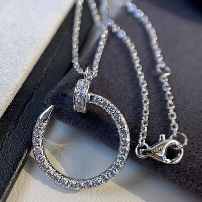 [⭐⭐JeweliWhal]JUSTE ネックレス シルバー ダイヤモンド