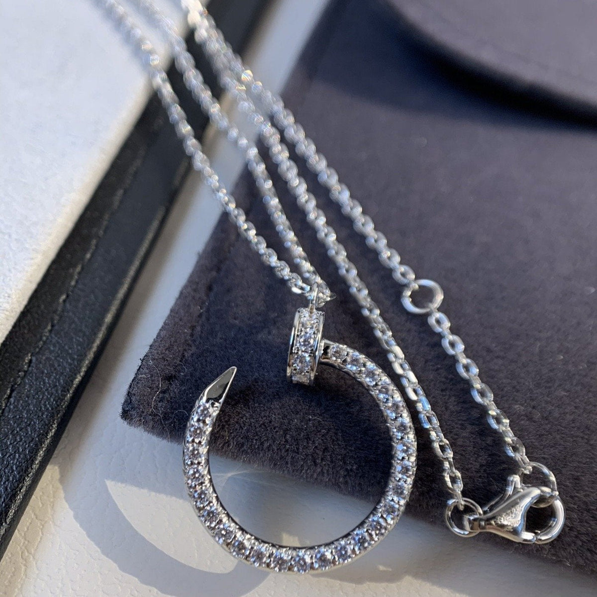 [⭐⭐JeweliWhal]JUSTE ネックレス シルバー ダイヤモンド