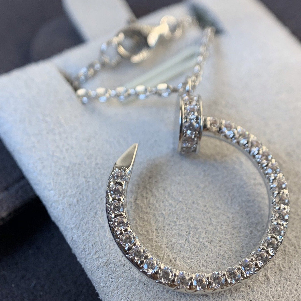 [⭐⭐JeweliWhal]JUSTE ネックレス シルバー ダイヤモンド