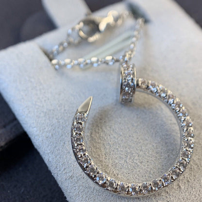 [⭐⭐JeweliWhal]JUSTE ネックレス シルバー ダイヤモンド