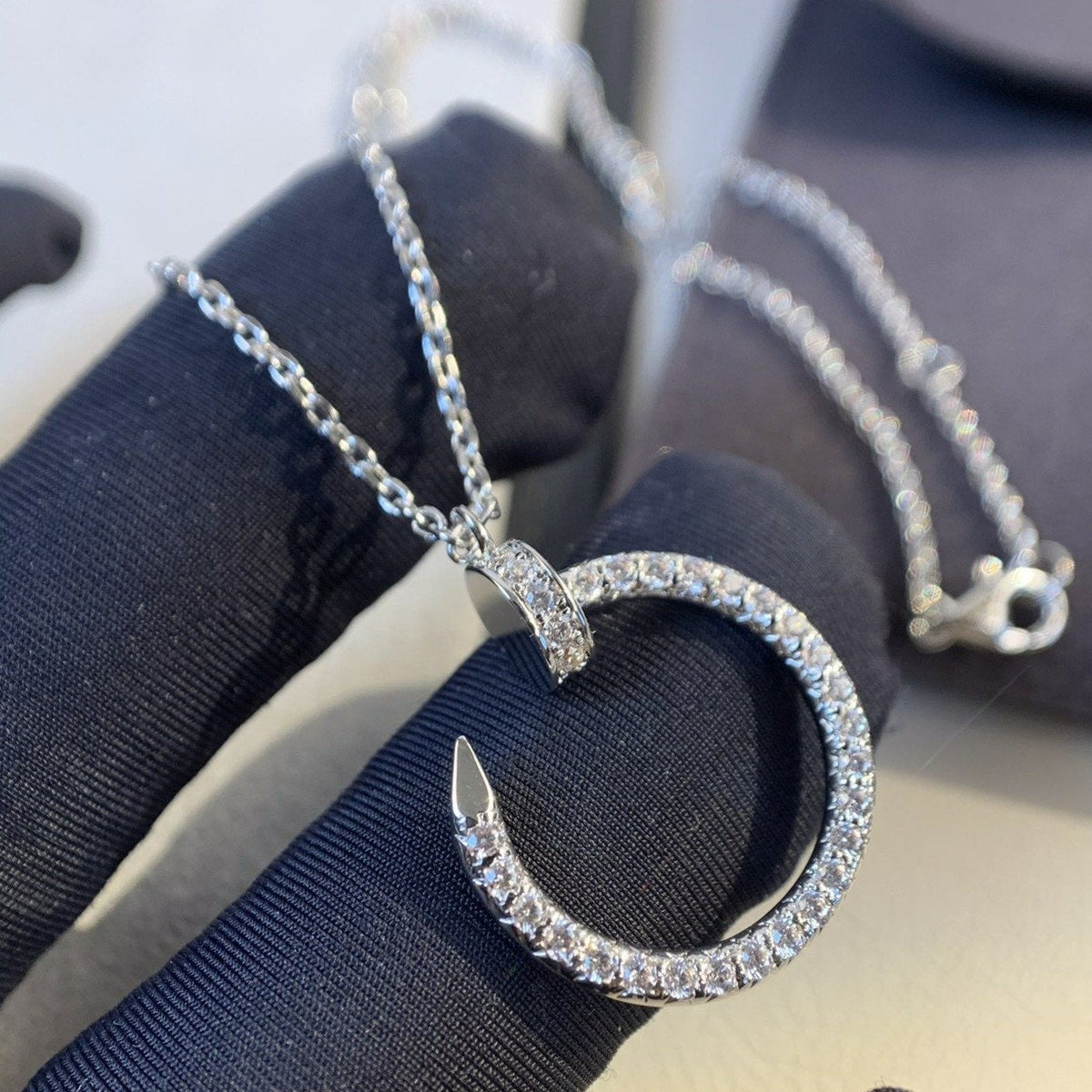 [⭐⭐JeweliWhal]JUSTE ネックレス シルバー ダイヤモンド