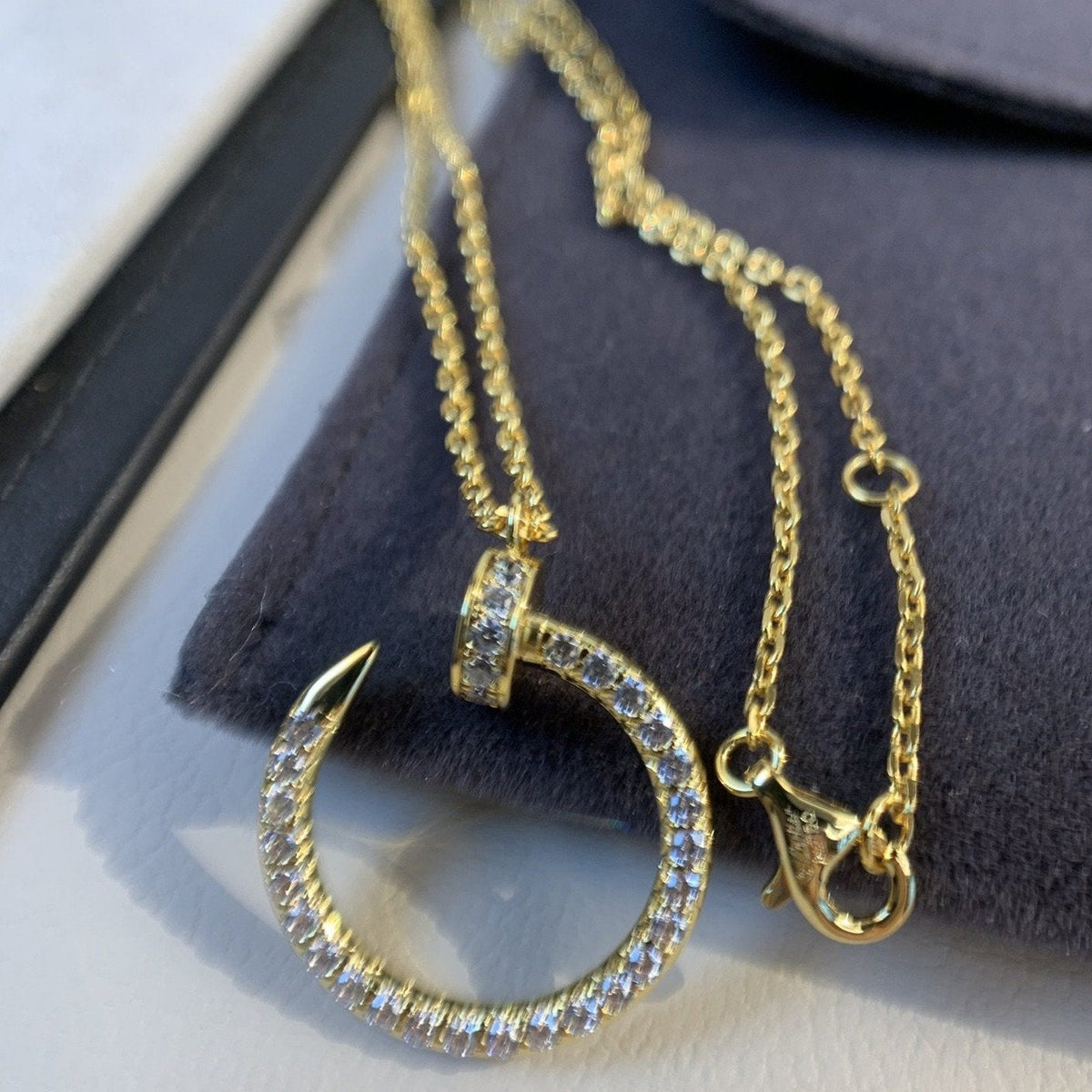 [⭐⭐JeweliWhal]JUSTE NECKLACE GOLD DIAMONDS