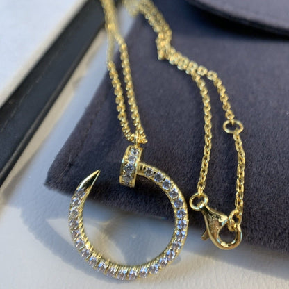 [⭐⭐JeweliWhal]JUSTE NECKLACE GOLD DIAMONDS