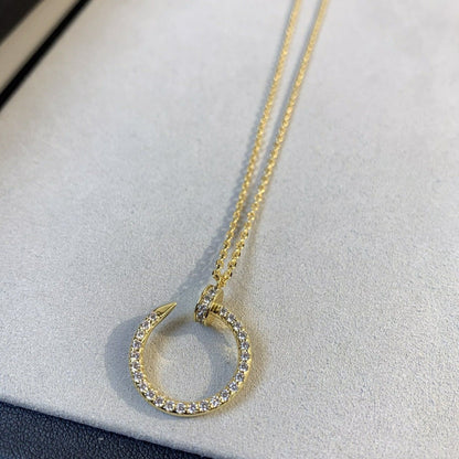 [⭐⭐JeweliWhal]JUSTE NECKLACE GOLD DIAMONDS