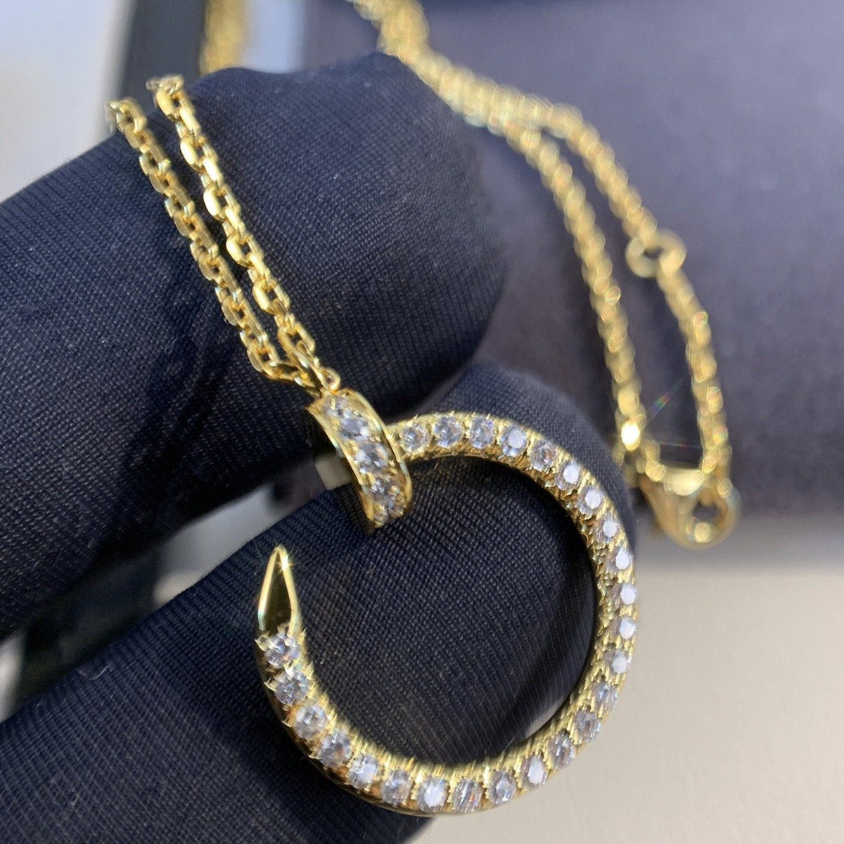 [⭐⭐JeweliWhal]JUSTE NECKLACE GOLD DIAMONDS
