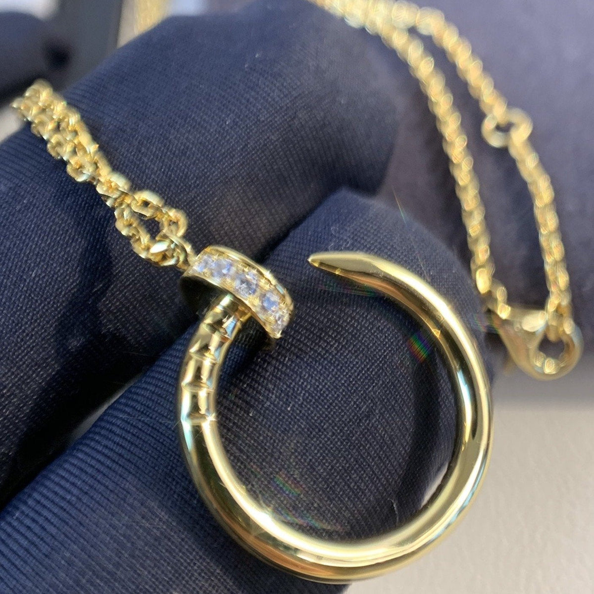 [⭐⭐JeweliWhal]JUSTE NECKLACE GOLD DIAMONDS