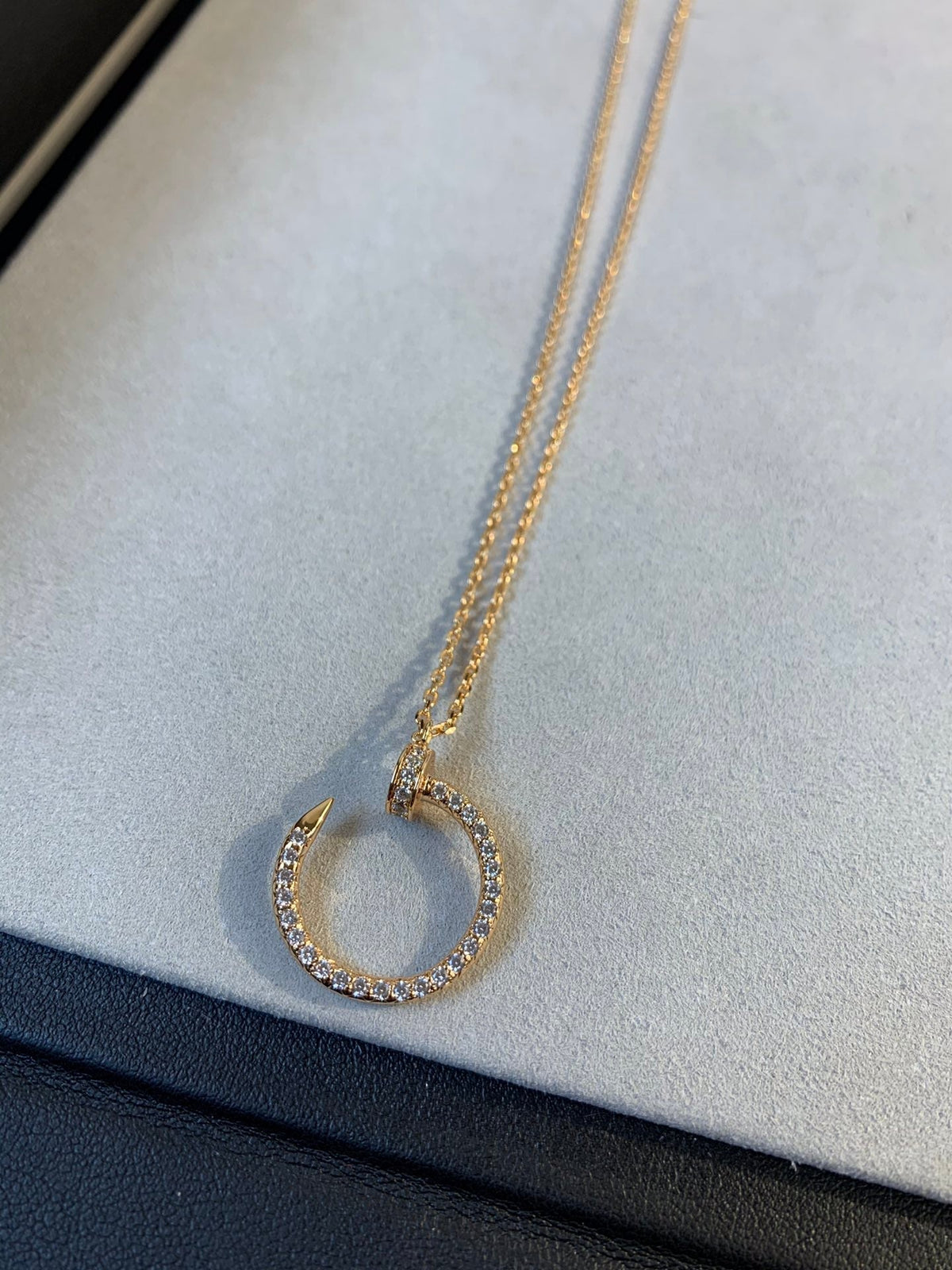 [⭐⭐JeweliWhal]JUSTE NECKLACE PINK GOLD DIAMONDS