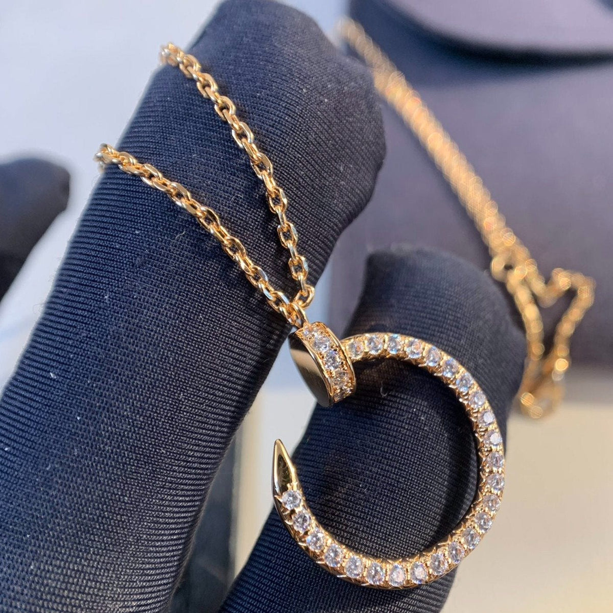 [⭐⭐JeweliWhal]JUSTE NECKLACE PINK GOLD DIAMONDS