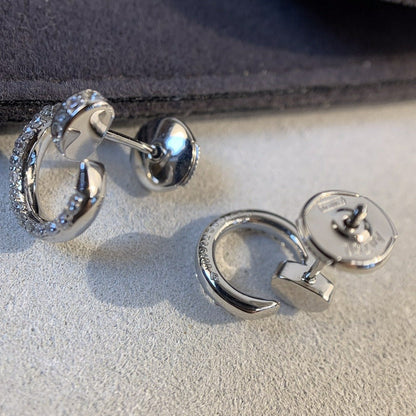 [⭐⭐JeweliWhal]JUSTE EARRINGS SILVER DIAMONDS
