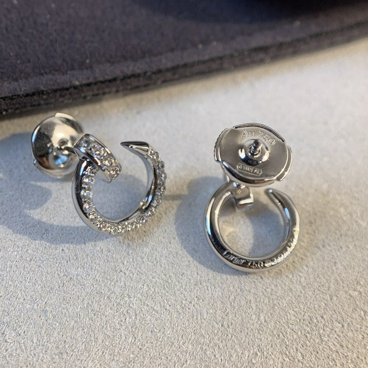 [⭐⭐JeweliWhal]JUSTE EARRINGS SILVER DIAMONDS