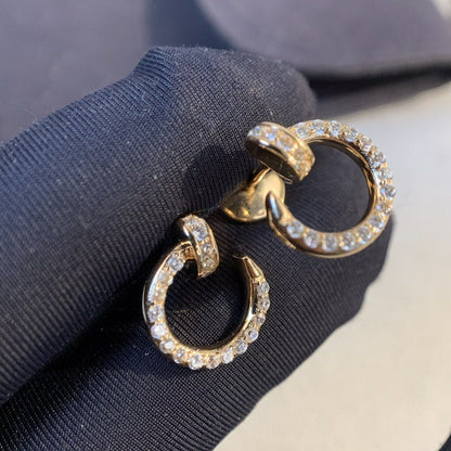 [⭐⭐JeweliWhal]JUSTE EARRINGS GOLD DIAMONDS