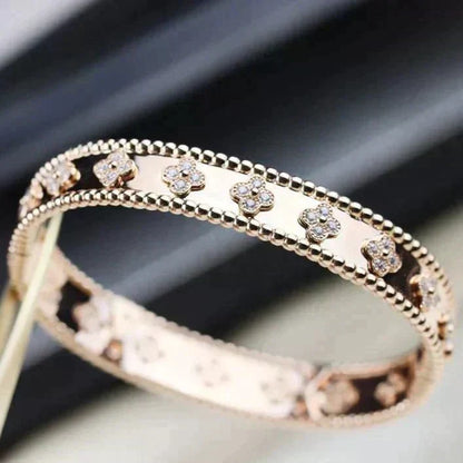 [⭐⭐JeweliWhal]クローバーブレスレット 8MM ダイヤモンド