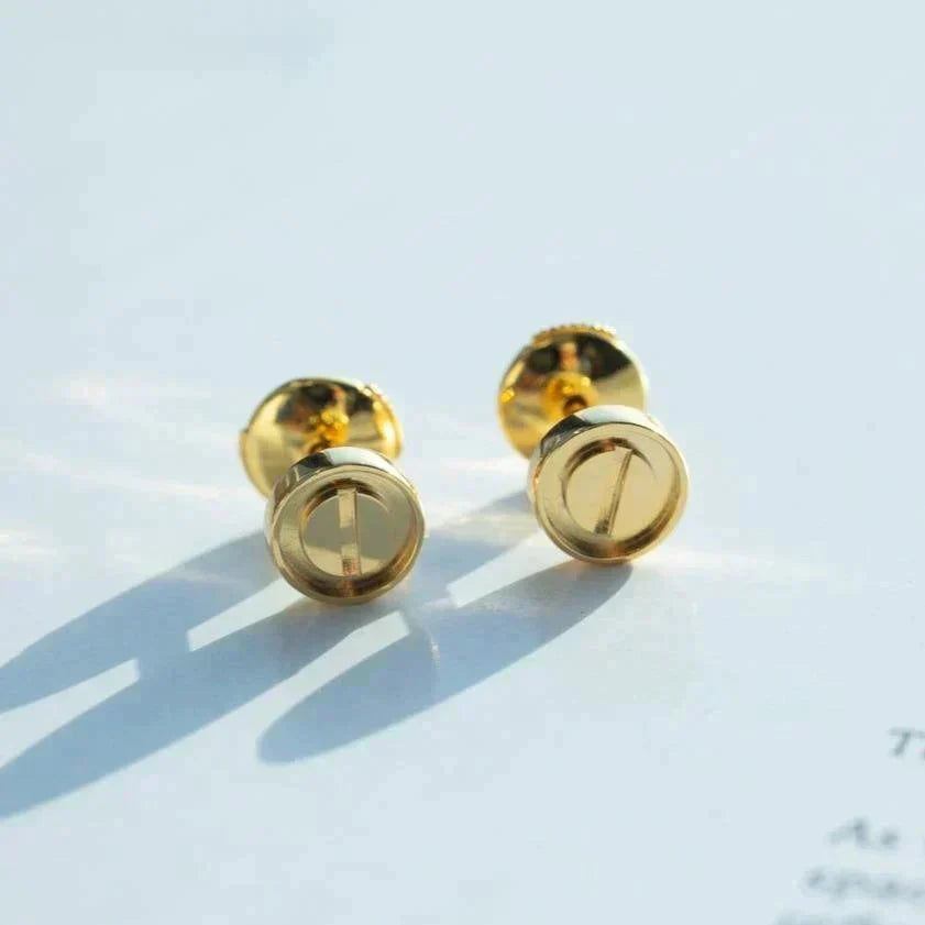 [⭐⭐JeweliWhal]LOVE EARRINGS GOLD 10MM