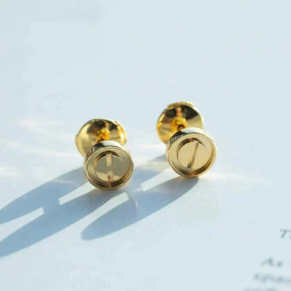 [⭐⭐JeweliWhal]LOVE EARRINGS GOLD 10MM