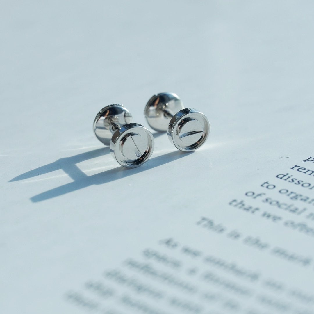 [⭐⭐JeweliWhal]LOVEピアス シルバー 10mm